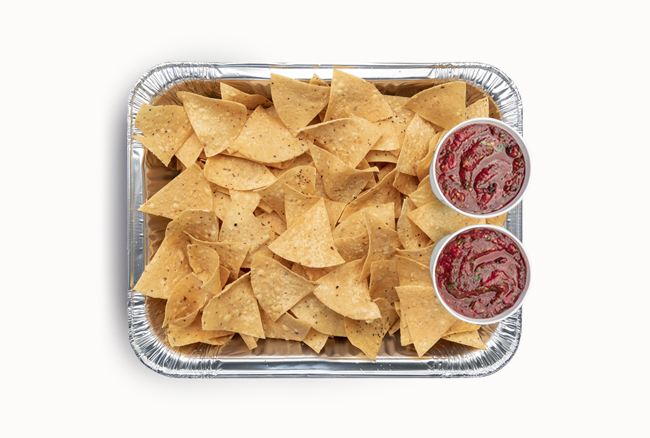 Homemade Chips & Salsa Tray for 10