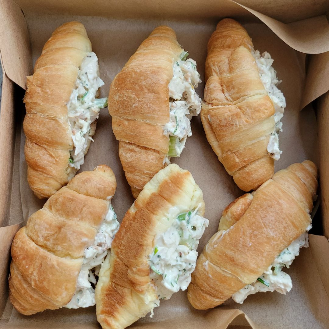 Chicken Salad Mini Croissants ~ Half Dozen