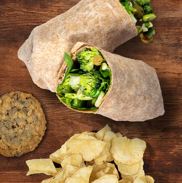 Shades of Green Wrap Boxed Lunch for 10
