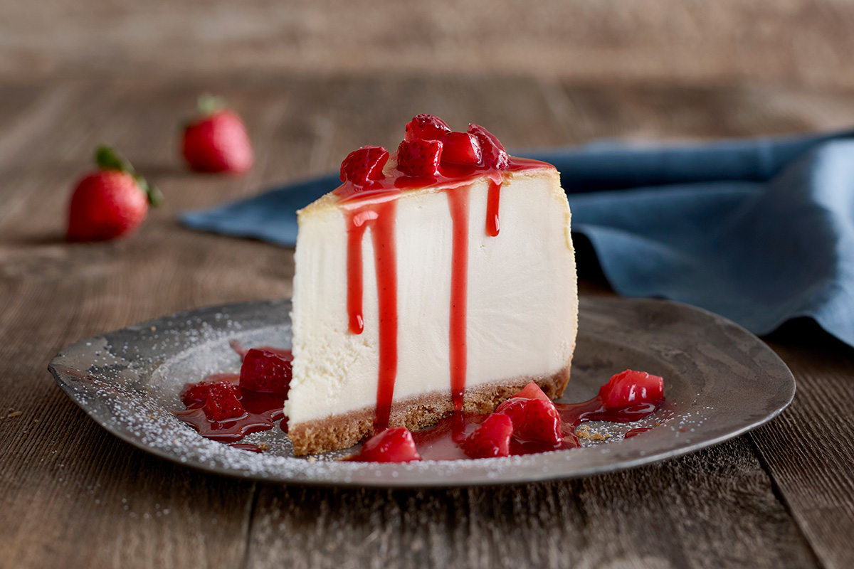 Single Slice of New York Cheesecake