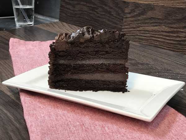 Ultimate Mile High Chocolate Cake - Slice