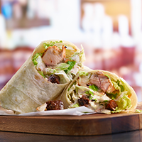 Chicken Caesar Wrap Boxed Meal